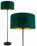Stojąca lampa podłogowa z welurowym abażurem 45cm