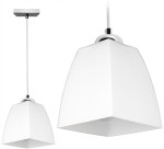 Nowoczesna lampa sufitowa ze szklanym kloszem 1xE27