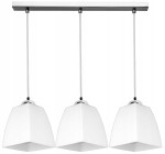 Nowoczesna lampa sufitowa ze szklanym kloszem 3xE27