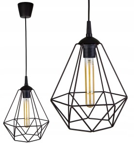 Sufitowa lampa wisząca druciana Loft