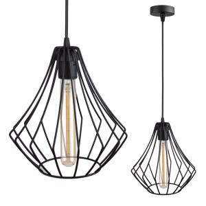 Lampa wisząca sufitowa druciana LOFT Gruszka