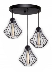 Lampa wisząca sufitowa druciana LOFT Gruszka