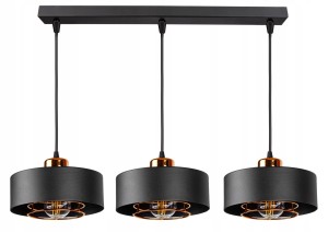 Metalowa lampa sufitowa Lofe Edison Miedź