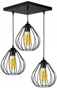 Sufitowa lampa wisząca plafon LOFT EDISON