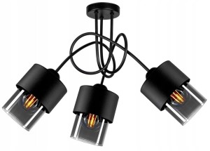 Lampa wisząca ze szklanymi kloszami 3xE27