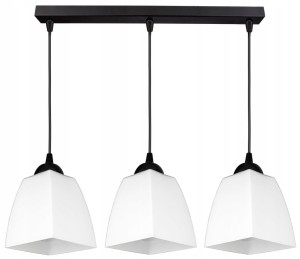 Nowoczesna lampa sufitowa ze szklanymi kloszami 3xE27 