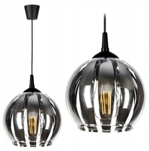 Modna lampa sufitowa szklana kula 1xE27
