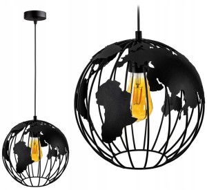 Nowoczesna lampa wisząca GLOBUS w stylu loft 1xE27
