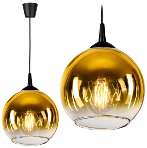 Modna szklana lampa sufitowa 1xE27