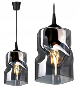 Modna szklana lampa sufitowa 1xE27