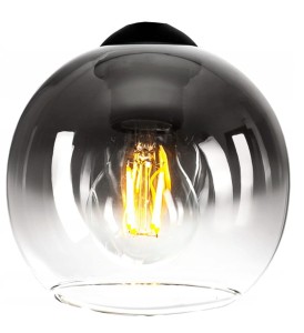 Szklany klosz kula grafit cieniowany