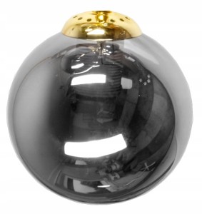 Szklany klosz kula zamknięta grafitowa