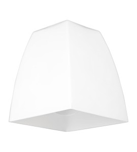 Szklany klosz mleczny stożek piramidka 10x13cm