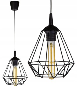 Sufitowa lampa wisząca druciana Loft