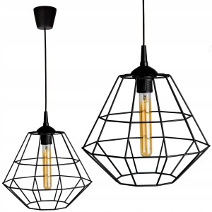 Sufitowa lampa wisząca druciana Loft