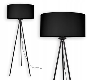 Lampa styojąca podłogowa trójnóg z abażurem 45cm