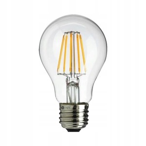  Żarówka LED Filament E27 6W = 48W Ciepła
