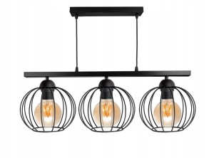 Lampa sufitowa LOFT Kulka 3xE27