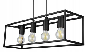 Lampa sufitowa żyrandol klatka CAGE 4xE27