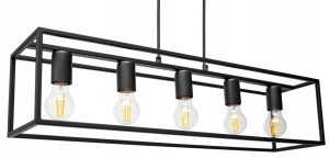 Lampa sufitowa żyrandol klatka CAGE 5xE27