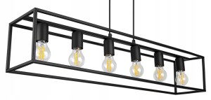 Lampa sufitowa żyrandol klatka CAGE 6xE27