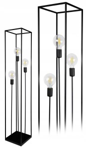 Nowoczesna lampa podłogowa klatka CAGE 3xE27