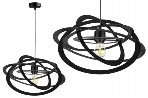 Designerska metalowa lampa sufitowa w stylu Loft
