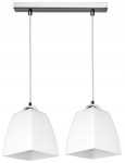 Nowoczesna lampa sufitowa ze szklanym kloszem 2xE27