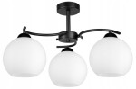 SZKLANA LAMPA WISZĄCA SUFITOWA KULA 3xE27 