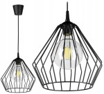 Druciana lampa sufitowa brylant LOFT EDISON1xE27