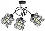  Lampa wisząca z kloszami z kryształkami 3xE27