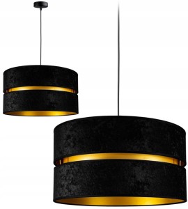 Lampa wisząca z welurowym abażurem 1xE27 