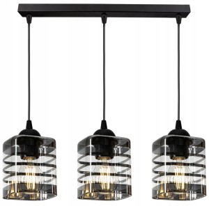 Szklana lampa sufitowa 3xE27