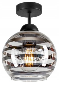 Lampa sufitowa ze szklanym kloszem 1xE27