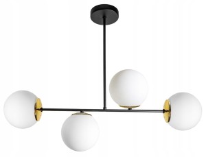 Nowoczesna sufitowa szklana lampa KULE 4xE27