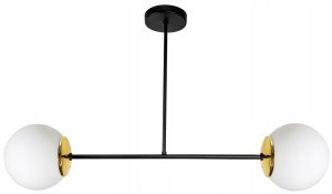 Nowoczesna sufitowa szklana lampa KULE 2xE27