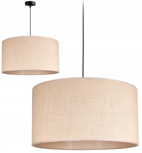 Lampa wisząca BOHO z abażurem z jutowego materiału 1xE27