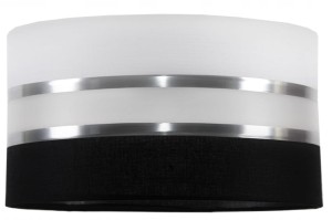 Biało-czarny abażur LUX 40cm